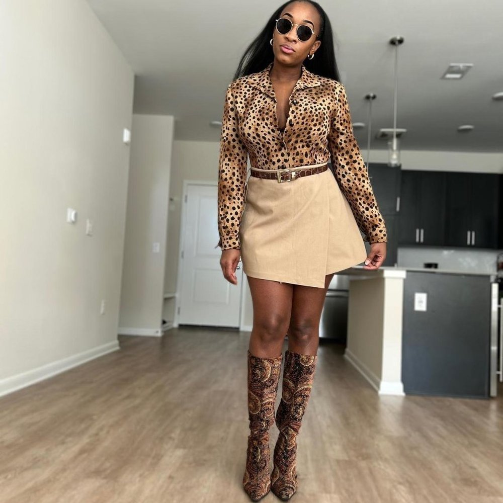 Cheetah Print Blazer